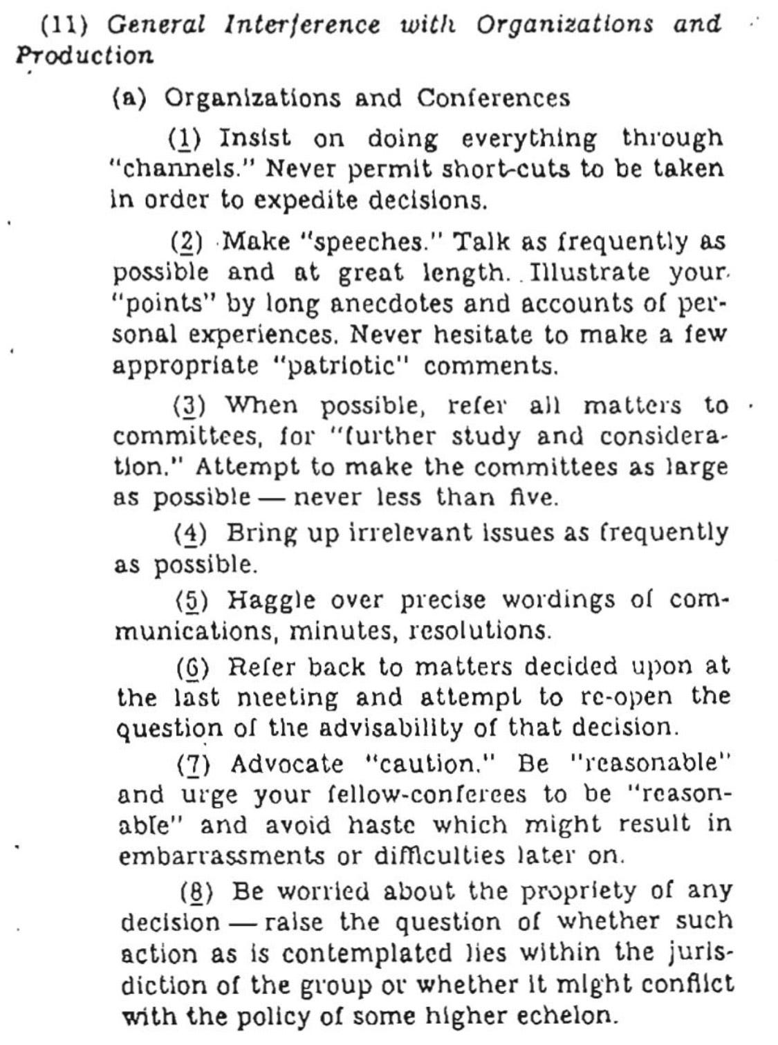 CIA Manual for Sabotage
